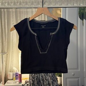 Urban Outfitters Black Crop Top M/L